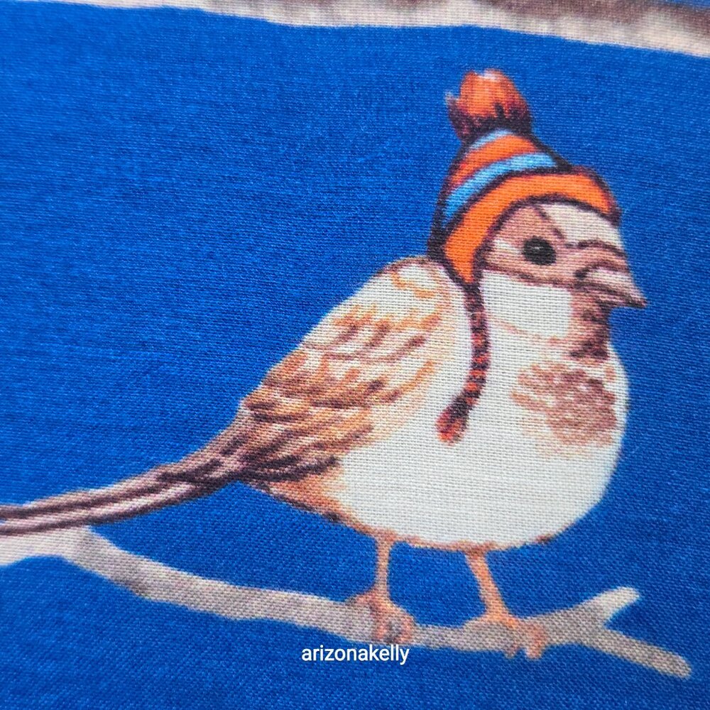 Talbots Winter Weather Birds Scarf Vicose/Silk Blend Birders Birdwatching - Picture 6 of 13